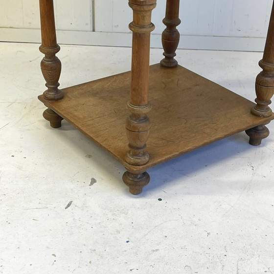 Image 1 of Antique tall French brocante bedside table hallway cabinet