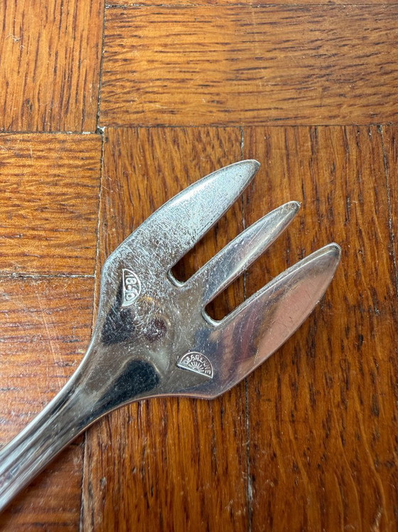 Image 1 of Set aus 12 Degrenne-Silbergabeln