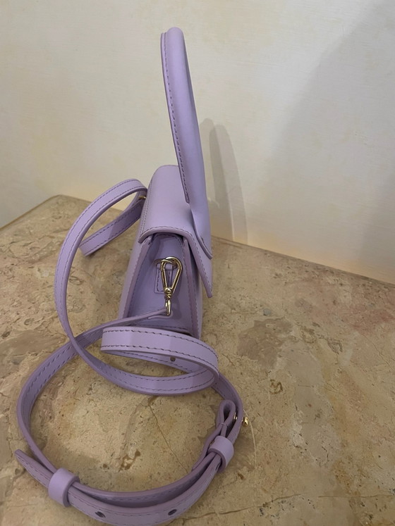 Jacquemus Le Chiquito in pastel lilac leather – Top handle bags, Metal (photo 10 of 15)