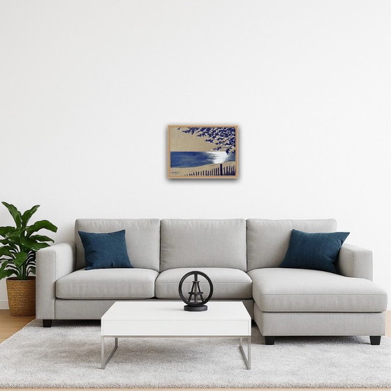 Image 1 of Acrylic on 345g raw canvas. Size 40x30cm.