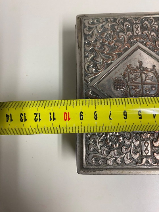 Image 1 of silver cigarette box