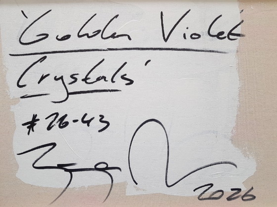 Image 1 of Jürgen Angeler - Golden Violet Crystals - XXL