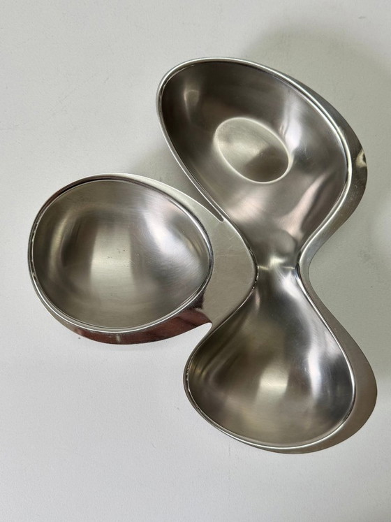 Alessi - Ron Arad - Platter - Babyboop - 3-Compartment RA03 - Stainless Steel – Table accessories, rvs (photo 5 of 7)