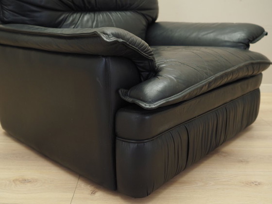 Image 1 of Leren fauteuil, Italiaans ontwerp, jaren 1960, productie: Italië