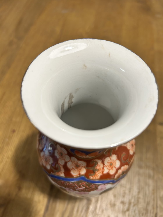 Image 1 of Antique Chinese Famille Rose vase 21cm period 1880-1920