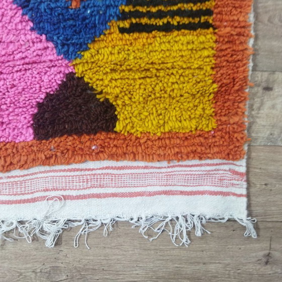 Image 1 of Colorful Patchwork Berber Rug | Moroccan Wool Rug | 305 × 204 cm