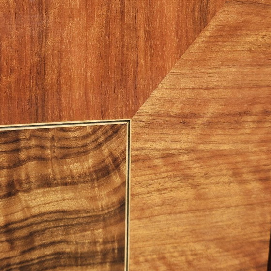 Image 1 of Frans dressoir uit het midden van de 20e eeuw - Luxe buffetkast van wortelhout - jaren 60