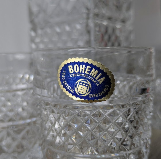 Image 1 of Set da whisky in cristallo, decanter Bohemia (cristallo al piombo 24%)