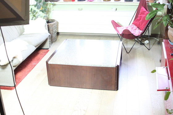 Image 1 of Angelo Mangiarotti 4D Coffee Table for Molteni, Italy 1960s