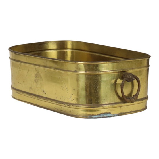 Grande fioriera ovale in ottone, vintage, XL, vaso portaoggetti 41 cm – Vasi per piante, Brass (photo 3 of 15)
