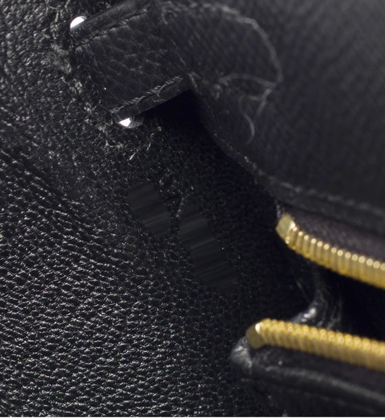Image 1 of Sac HERMES Kelly 25 en Cuir Noir - 103580