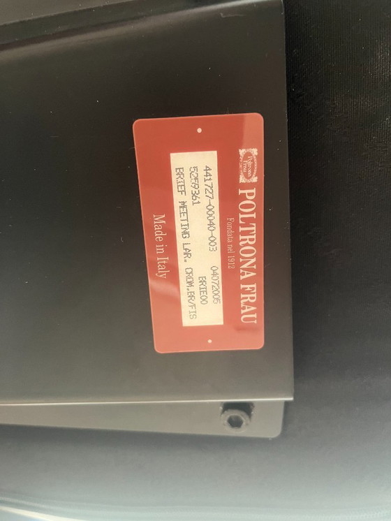 Image 1 of 2x Poltrona Frau „Brief Meeting“ Design-Bürostühle – Emilio Ambasz – Italienisches Design