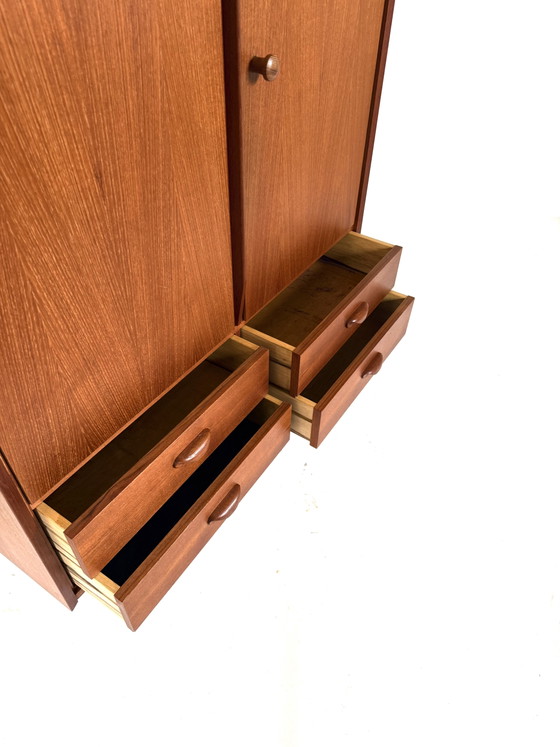 Credenza alta vintage danese in teak, anni '60 – Credenze alte, Wood (photo 7 of 11)