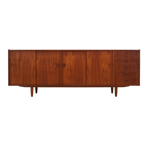 Teakhouten dressoir, Deens ontwerp, jaren 1960, productie: Farsø Møbelfabrik