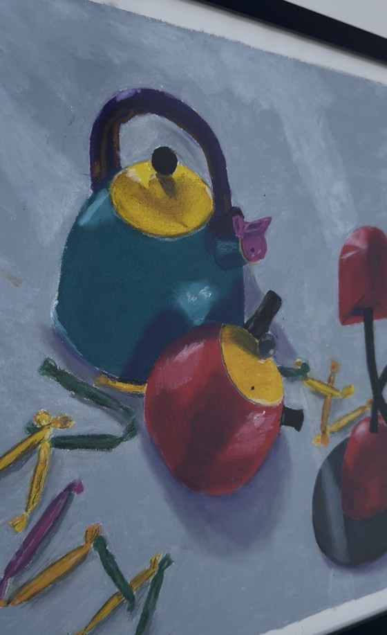 Image 1 of Memphis style pastel still life 
