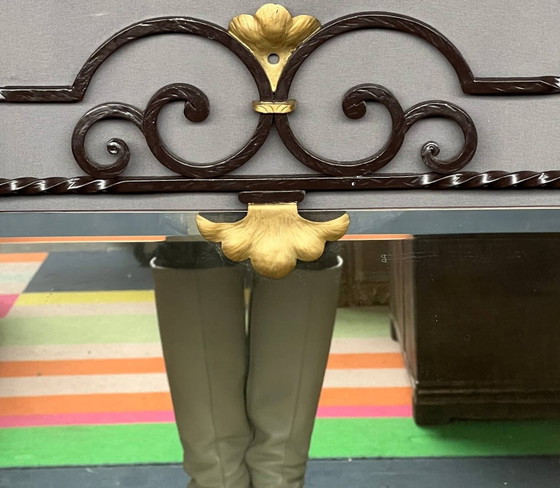 Espejo con consola de estilo Art Déco. – Wood, Iron, Art Deco (photo 4 of 8)