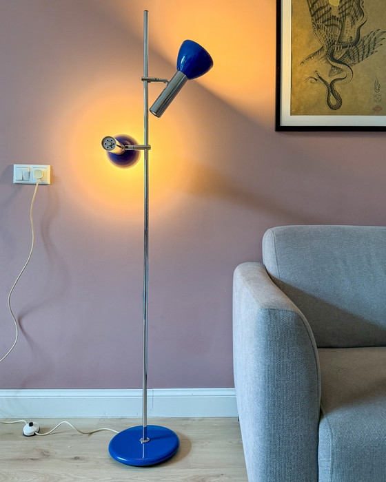 Image 1 of Lampada da terra vintage con due faretti