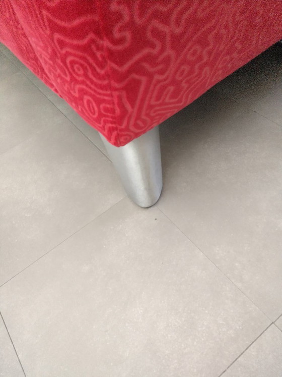 Keith Haring Bretz Double Bed Red (1.60 X 2.00 Mtr), Textile, Metal, Pop Art (photo 4 of 9)