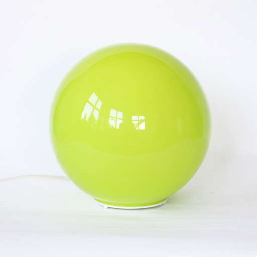 Lampe sphérique verte néon