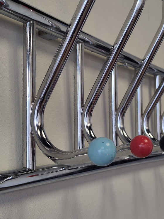 Image 1 of Vintage coat rack chrome atomic