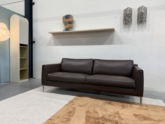 Canapé 3 places Heelz en cuir marron, modèle Design on Stock – Canapés 3 places, Leather (photo 7 of 7)