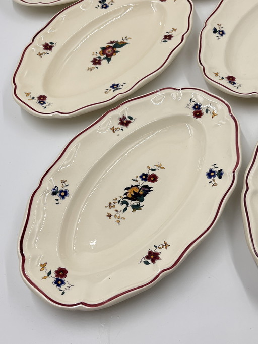 Set of 6 Sarreguemines plates