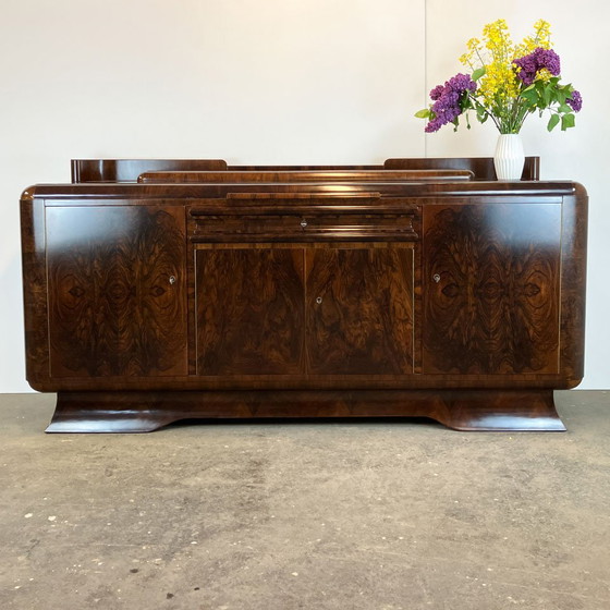 Image 1 of Art Deco buffet, walnut and burl wood, ca. 1930s