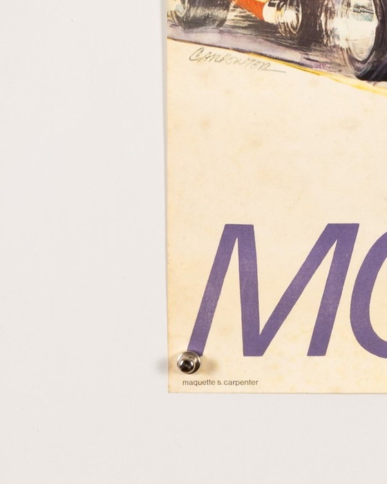 Image 1 of Grand Prix van Monaco 29e 1971 – Originele vintage motorsportposter van S. Carpenter – Vintage Racing – 60x40 cm