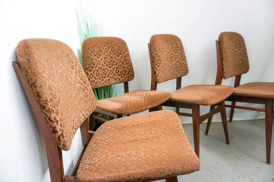 Image 1 of 4x sedie da pranzo vintage Louis Van Teeffelen Webe