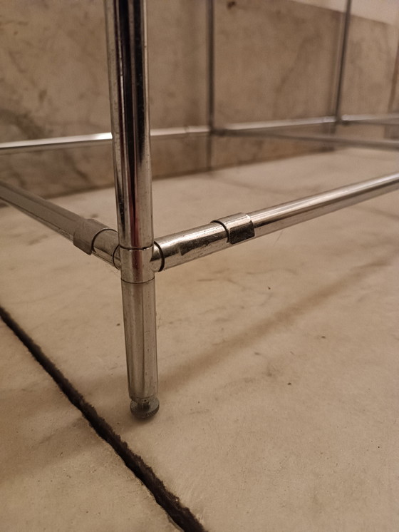 Image 1 of Vetrina vintage Poul Cadovius, vetro e cromo