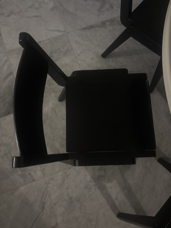 Image 1 of 5 sillas de comedor de madera negras