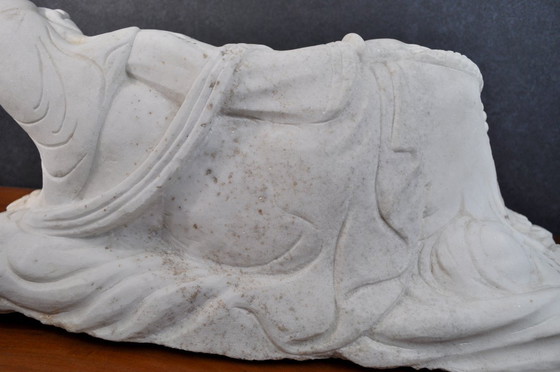 Image 1 of Statue - Sculpture - Marbre Blanc De Carrare - Guanyn (ref 3243)