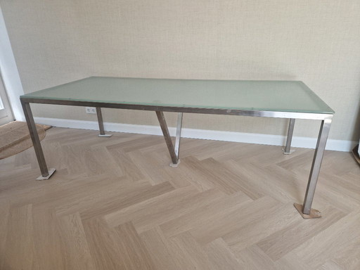 Dining table glass 100 x 225 x 75