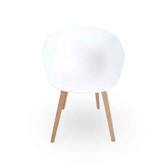 Image 1 of Set van 4 Hay AAC 22 fauteuils, ontwerp van Hee Welling, wit