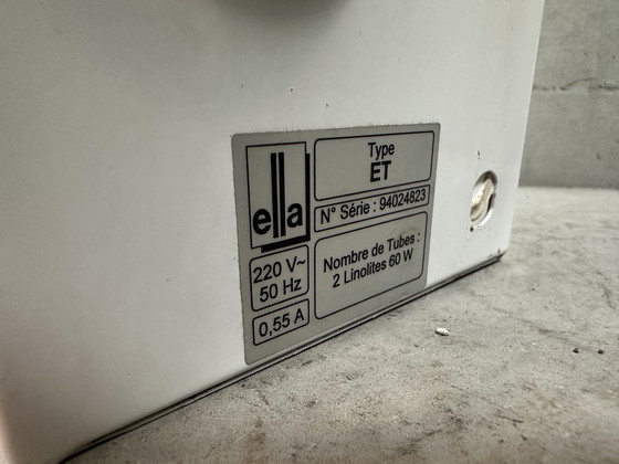 Image 1 of Vintage reading test (ophthalmologist's office) - wall lamp