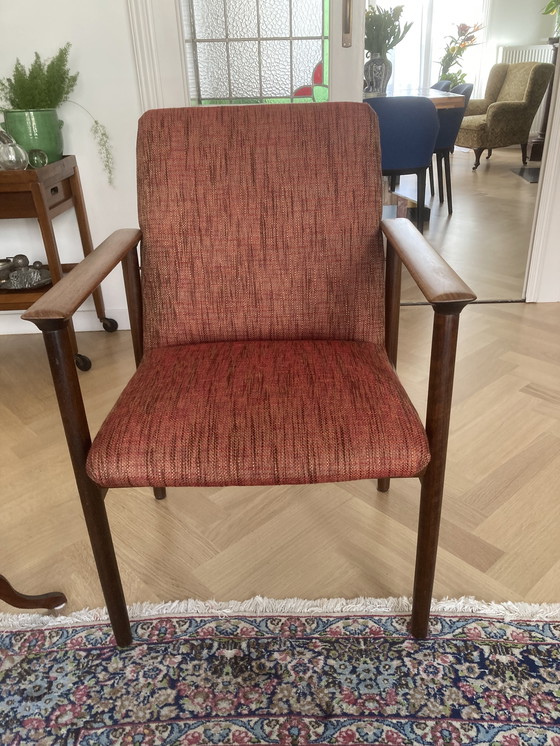 Image 1 of Poltrona Fristho vintage nuova tappezzeria