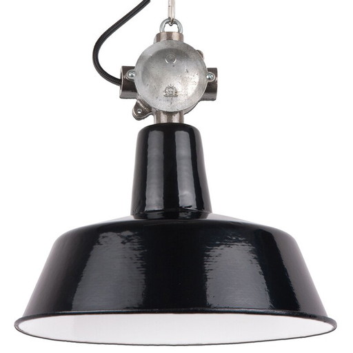 Vintage hanglamp van staal en bakeliet, Polen 1960