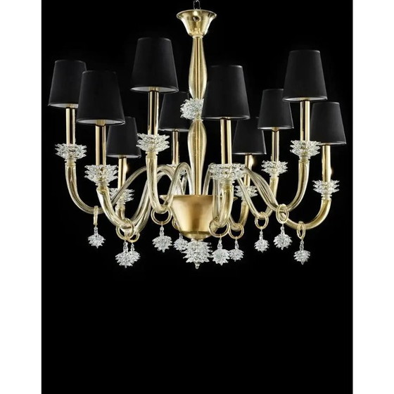 Image 1 of Modern Venetian Rostrato Murano Glass Chandelier by Simoeng for Simoeng