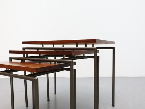 Image 1 of Vintage nesting tables mimi set rosewood