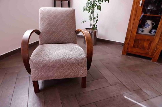Image 1 of Halabala fauteuil - Type C, Iconisch Tsjecho-Slowaaks ontwerp uit de jaren 1950
