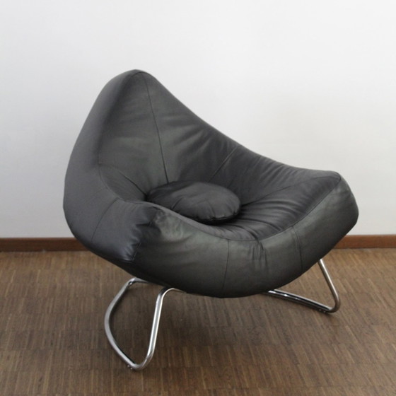 Image 1 of Originale vintage Paul Falkenberg "Chili" - Pelle nera
