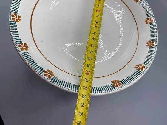 Cuenco de compota con pedestal de loza Céranord Saint-Amand, diseño Parame, Art Déco – Objetos decorativos (photo 4 of 5)