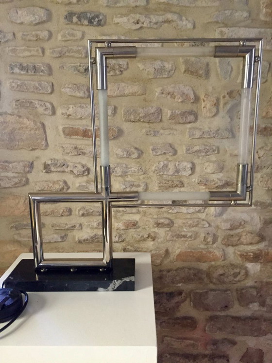 Image 1 of JACQUES ADNET / LAMPE QUADRO ART DECO/ VINTAGE