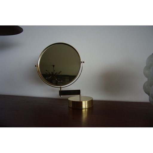 Miroir de table vintage par Hans Agne Jakobsson 1960s