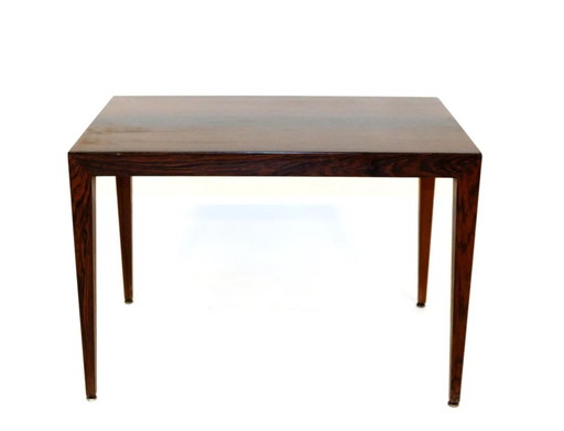 Tavolino in palissandro Severin Hansen per Haslev Danimarca, 1960
