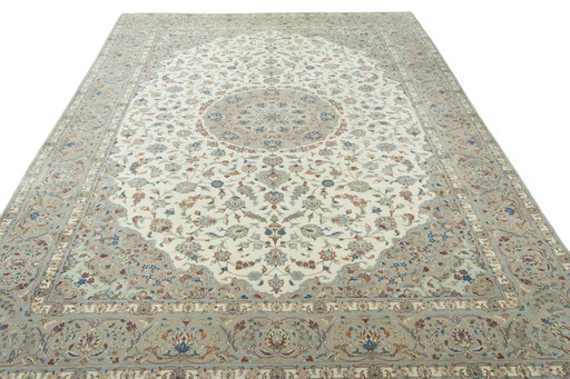 Tapis d'Orient Keshan noué à la main - 406 X 297 cm