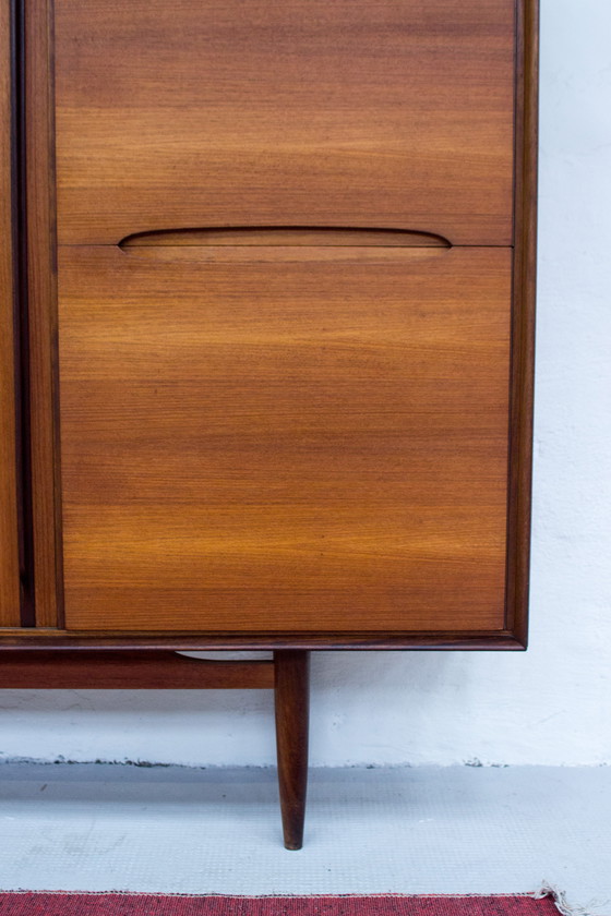 Image 1 of Vintage teak highboard sideboard Midcentury