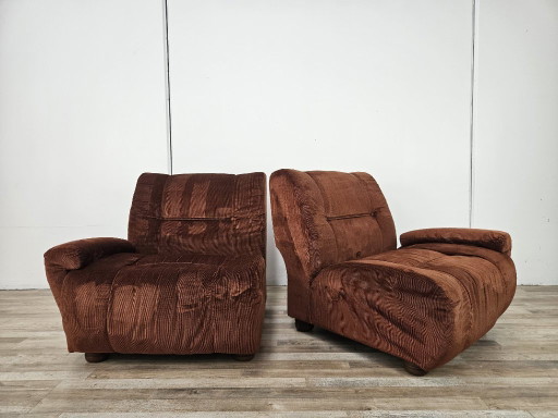 Modulares Zweisitzer-Sofa, 1970 – modulaire banken, Textile, Klassiek (photo 2 of 16)