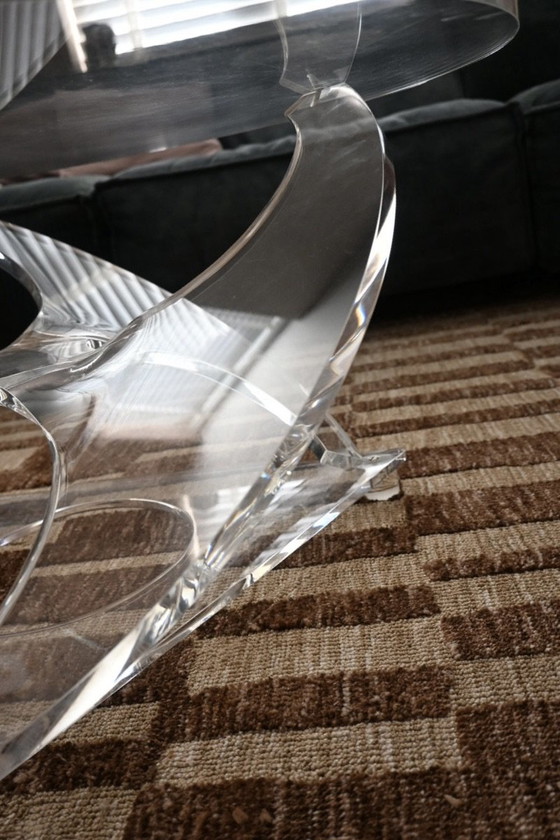 Plexiglass Coffee table, propeller. Style of Knut Hesterberg – Vintage (photo 3 of 13)