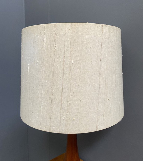 Image 1 of Teakhouten tafellamp van Domus, model 7442, jaren 70.